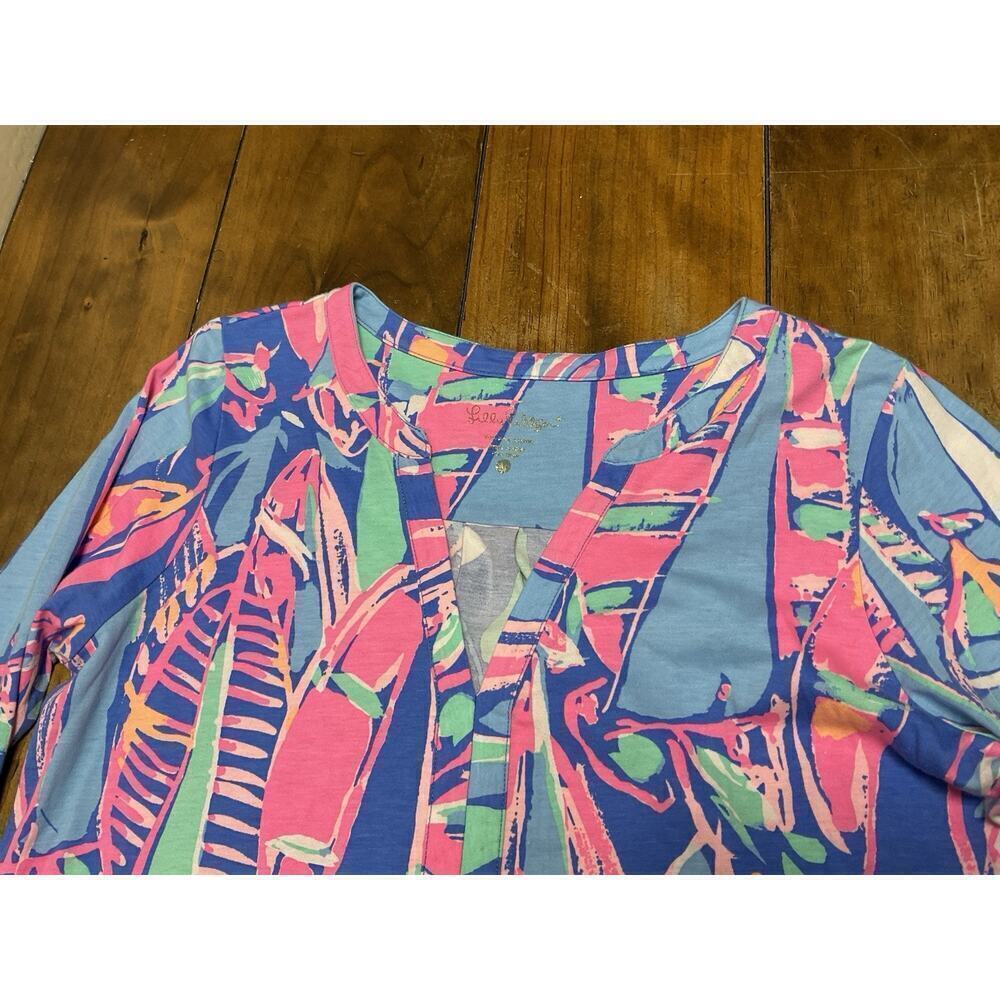 Lilly Pulitzer Ali Out To Sea Sail Boat Nautical Print Pattern Cotton Dress L - Picture 2 of 11